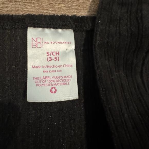 No Boundaries Juniors S Corduroy Button-Front Jumper Overall Dress Academia - Picture 3 of 8